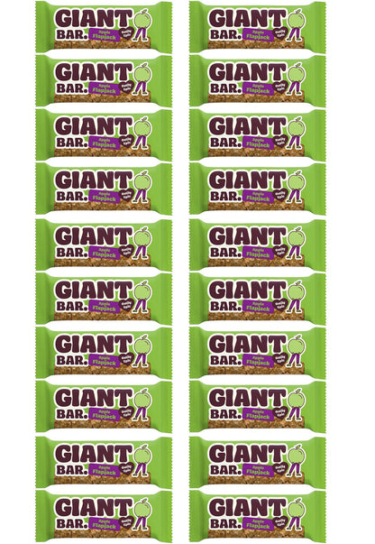 20 x Ma Baker Giant Bar Apple Flapjack - 90g