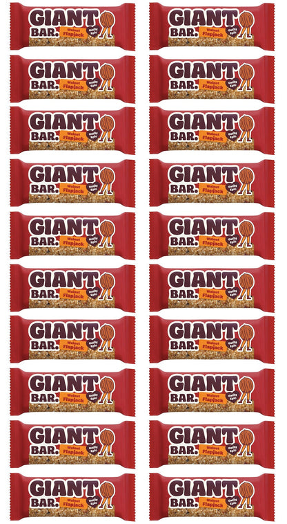 20 x Ma Baker Giant Bar Walnut Flapjack - 90g