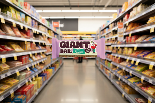 Ma Baker Giant Bar Cherry Yogurt Topped Flapjack - 90g