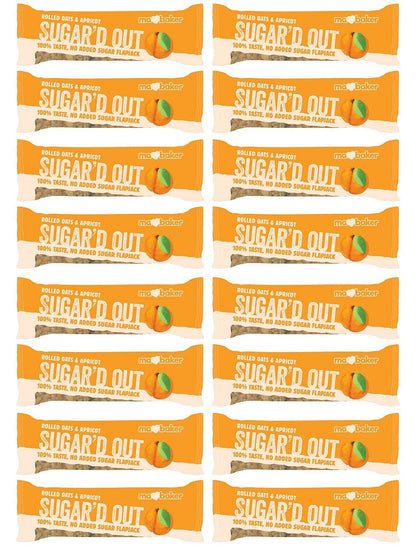 16 x Ma Baker Sugar'd Out Apricot F/jack No Added Sugar - 50g