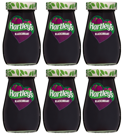 6 x Hartleys Best Blackcurrant Jam - 340G