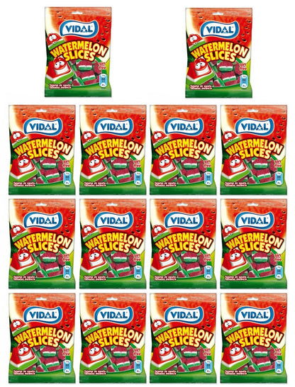 14 x Vidal Watermelon Slices Bag 100Gm