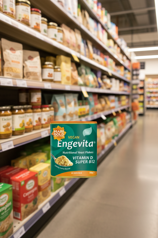 Marigold Super Engevita Vit D B12 Yst Flakes Green - 100g