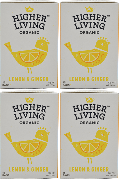 4 x Higher Living Lemon & Ginger - 15g