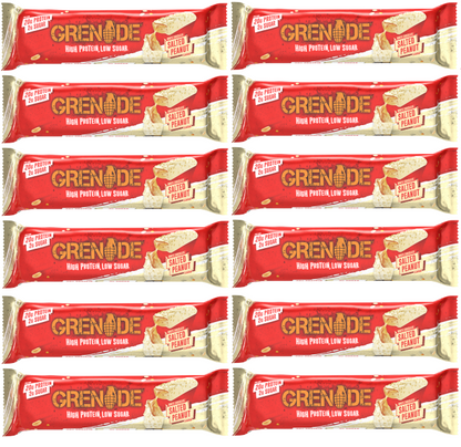 12 X Grenade Carb Killa Bar White Choc Salted Peanut 60G