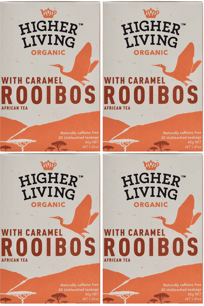 4 x Higher Living Rooibos With Caramel - 20g