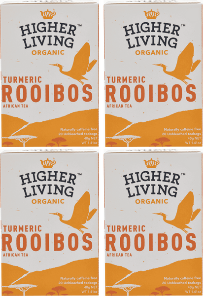 4 x Higher Living Rooibos Turmeric - 20g