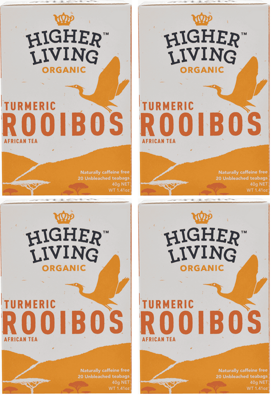 4 x Higher Living Rooibos Turmeric - 20g
