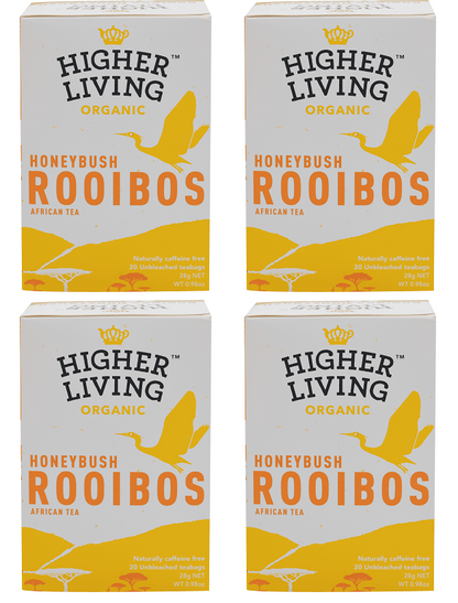 4 x Higher Living Rooibos Honeybush - 20g
