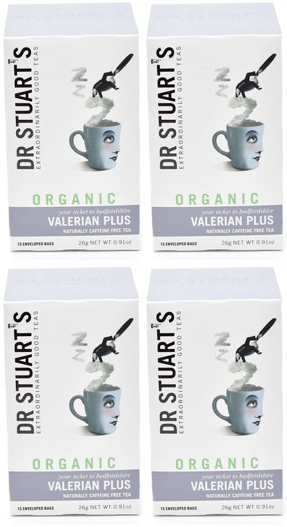 4 x Dr Stuarts Organic Valerian Plus - 15g