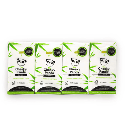 The Cheeky Panda Classic Pocket tissue - 8pc