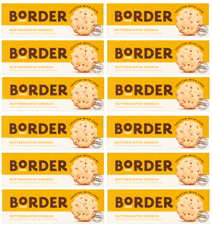 12 X Border Sweet Memories Butterscotch Crunch Biscuits 135Gm