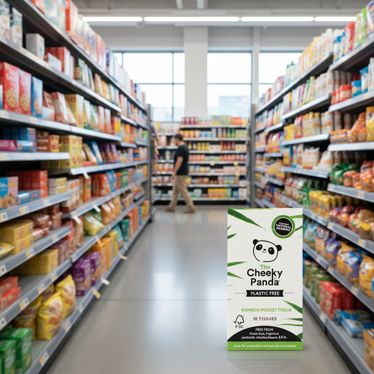 The Cheeky Panda Plastic free pocket tissue - 10pc