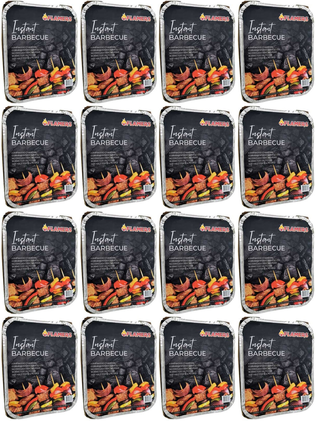 16 x Flamers Instant Barbeque