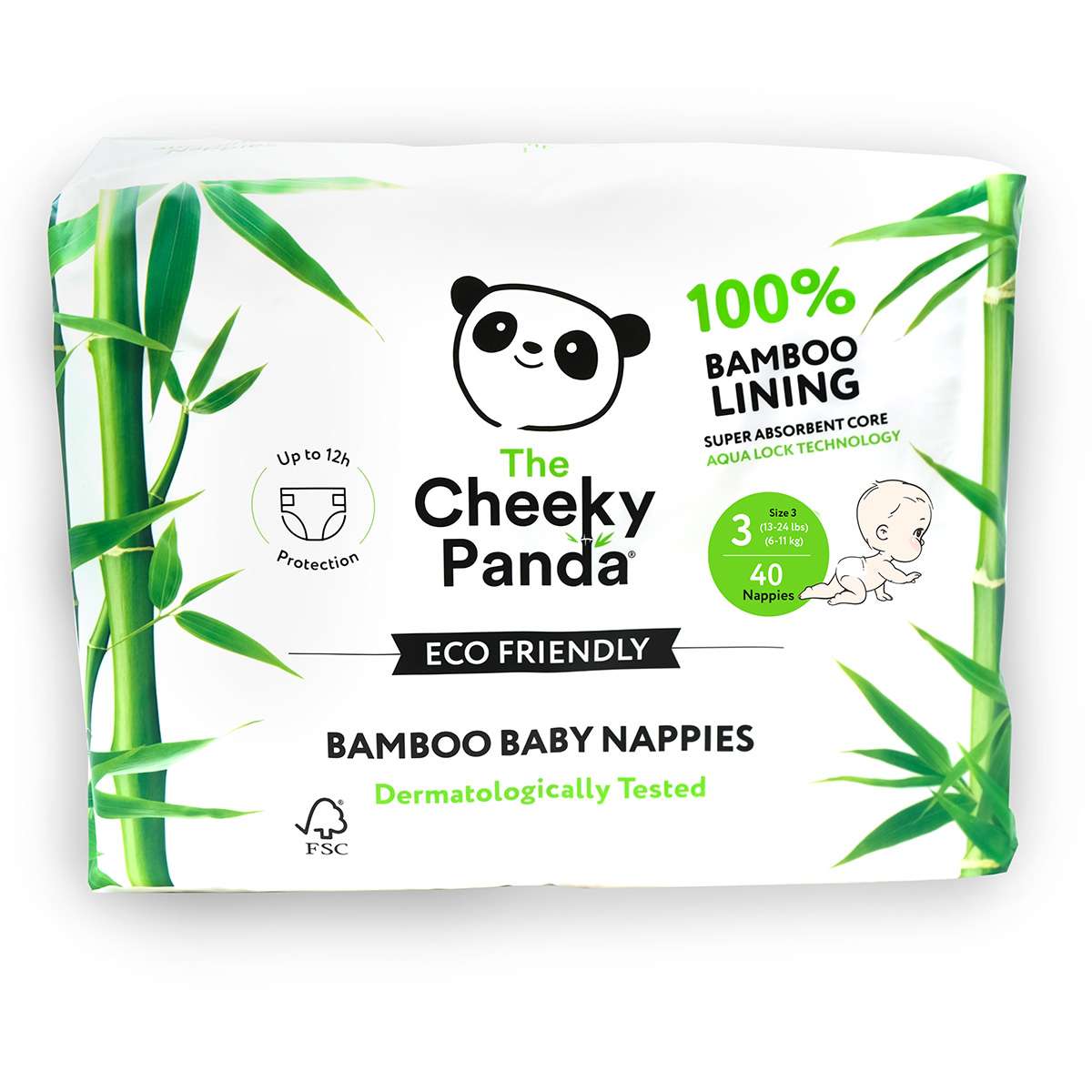 The Cheeky Panda Nappies Size 3 - 38pc