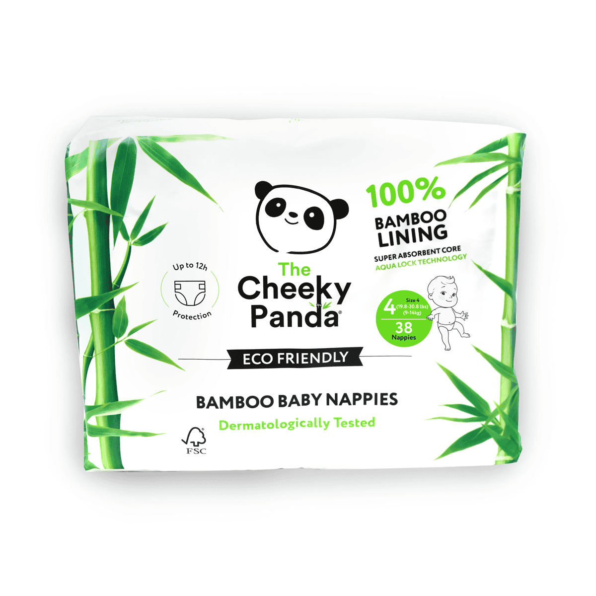 The Cheeky Panda Nappies Size 4 - 34pc