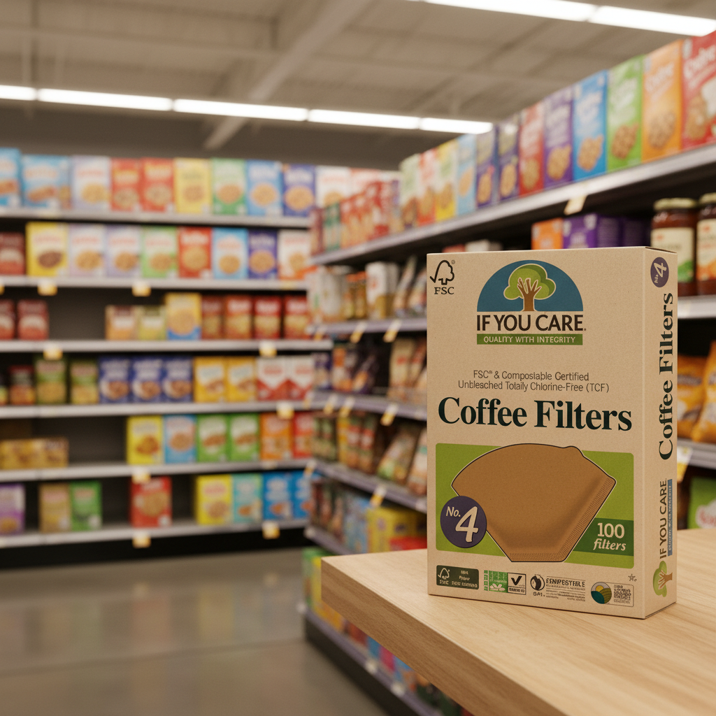 If You Care FSC Cert Unbleached Coffee Filters No.4 - 1pc