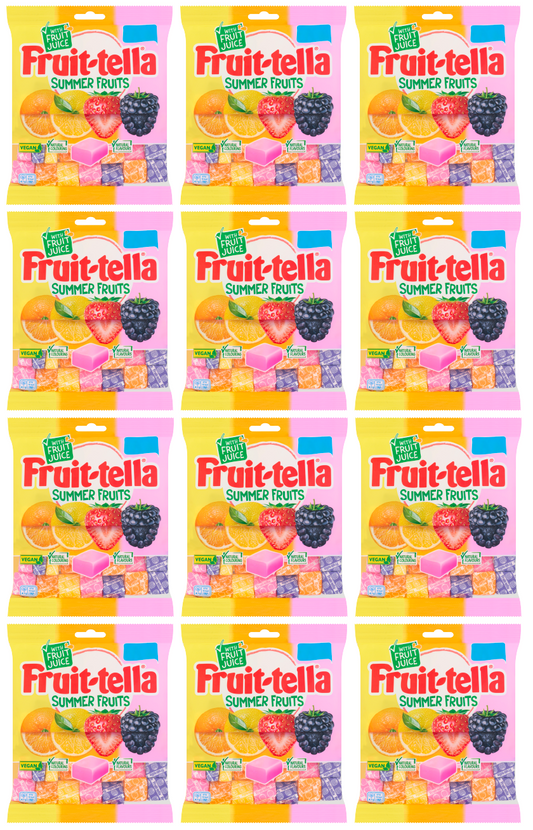 12 X Fruitella Summer Fruit Bag 135G