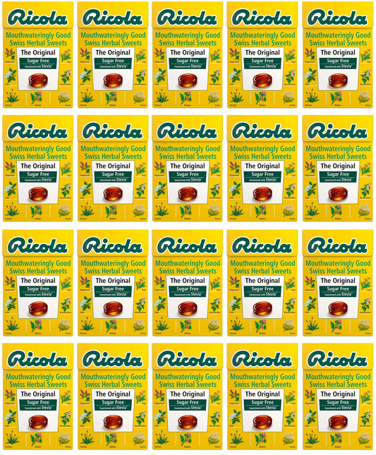 20 x Ricola Herb Sugar Free Box with STEVIA - 45g