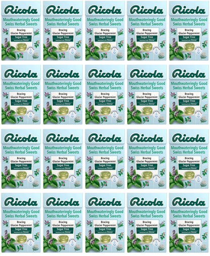 20 x Ricola Glacier Peppermint Sugar Free - 45g