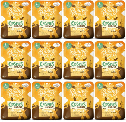 12 x Giving Tree Mango Crispies for Kids - 10g