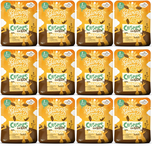 12 x Giving Tree Mango Crispies for Kids - 10g