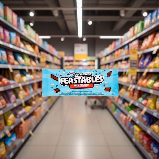 10 x Mr Beast Feastables Milk Chocolate Crunch - 60GM