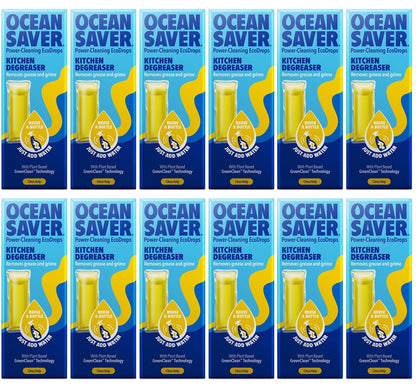 12 x OceanSaver Refill EcoDrop - Kitchen Degreaser - 10ml