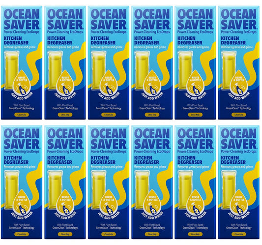 12 x OceanSaver Refill EcoDrop - Kitchen Degreaser - 10ml