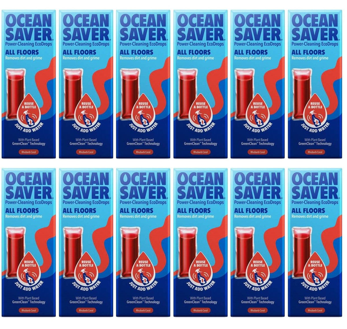 12 x OceanSaver Refill EcoDrop - All Purpose Floor - 10ml