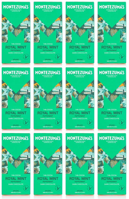 12 x Montezuma Royal Mint  - Dark with Peppermint - 90g