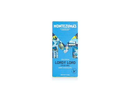 12 x Montezuma Lordy Lord - Dark with Cocoa Nibs - 90g