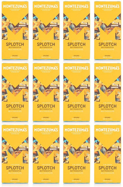 12 x Montezuma Splotch - 51% Milk with Butterscotch - 90g