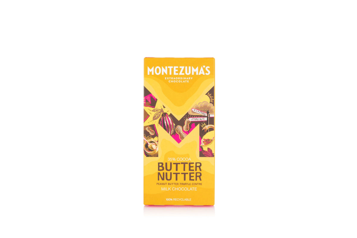 12 x Montezuma Butter Nutter - Milk with Peanut Butter - 90g