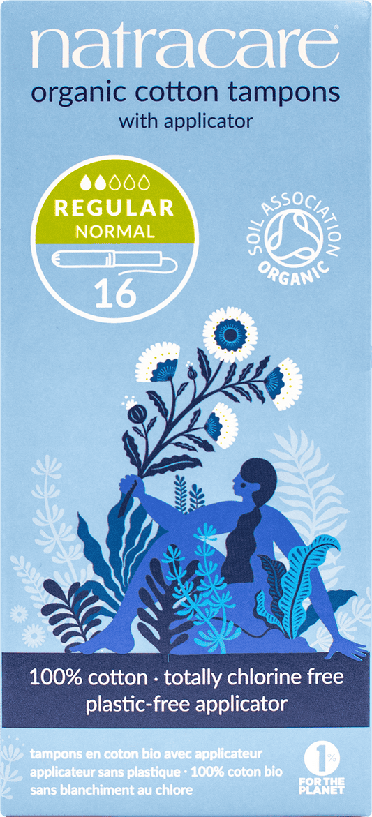 Natracare Organic Regular Applicator Tampons - 16pc