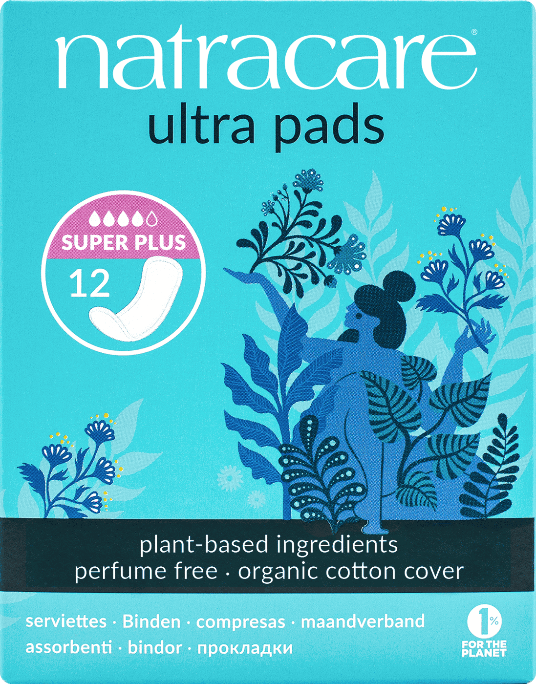 Natracare Ultra Pads Super Plus - 12pc