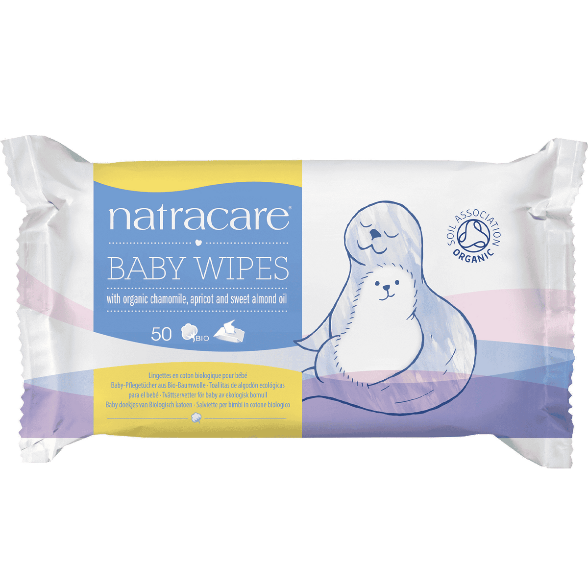 Natracare Organic Baby Wipes - 50pc