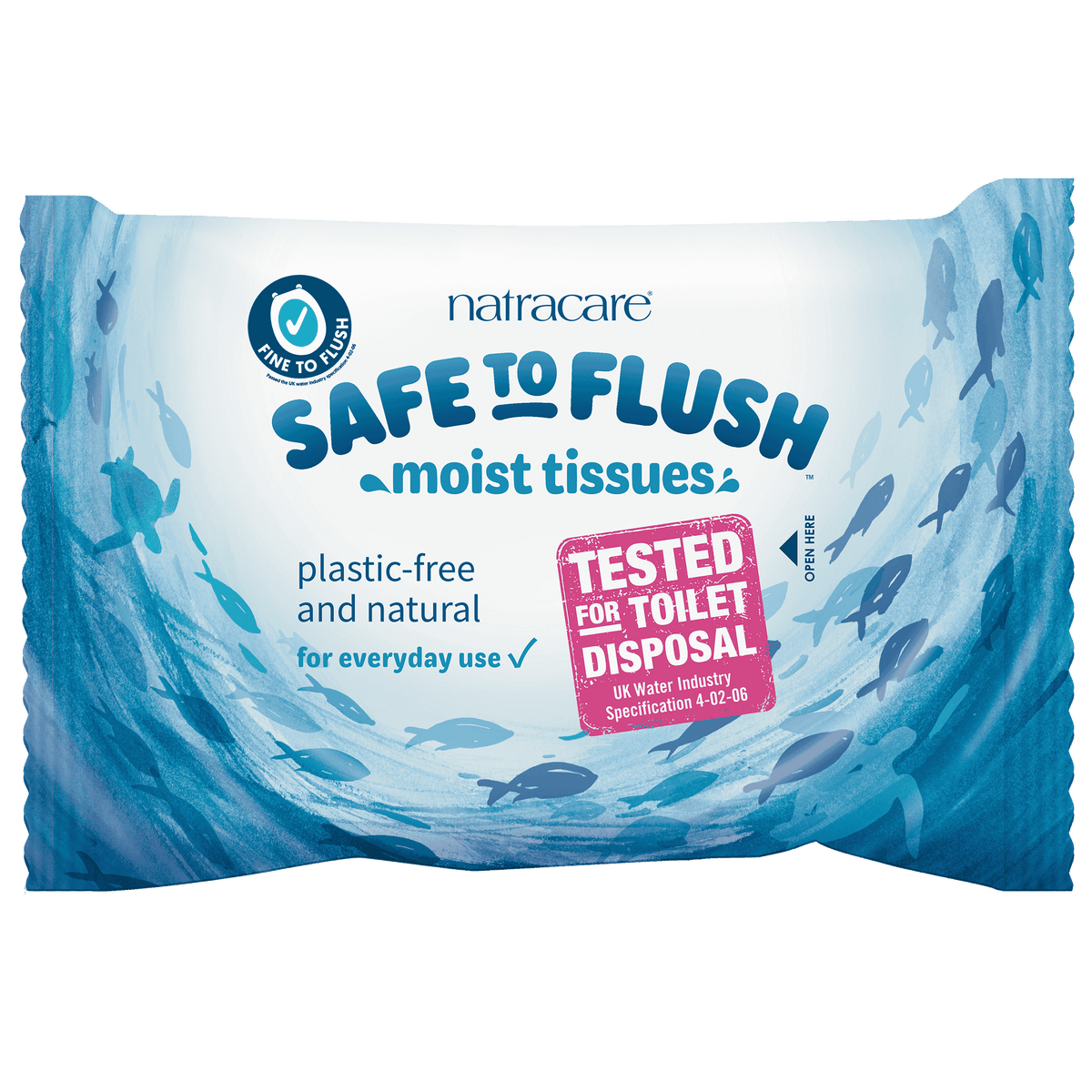 Natracare Safe to Flush Moist Tissues - 30pc