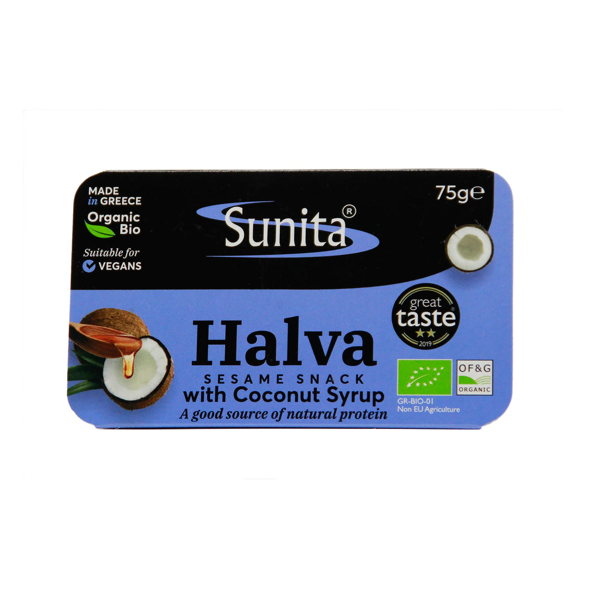 Sunita Organic Halva with Coconut Syrup - 75g