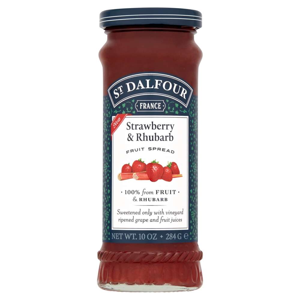 St Dalfour Strawberry & Rhubarb Spread - 284g