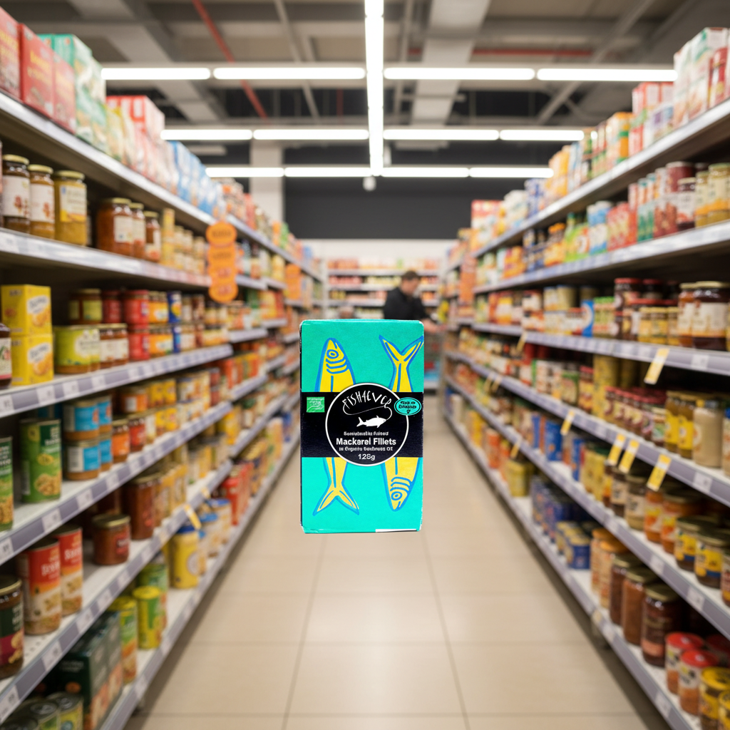 Fish4ever Mackerel fillets in org sunflower oil - 125g