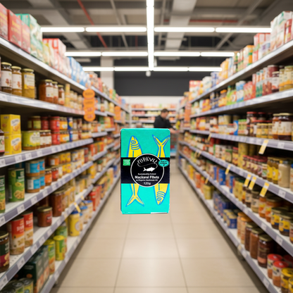 Fish4ever Mackerel fillets in org sunflower oil - 125g