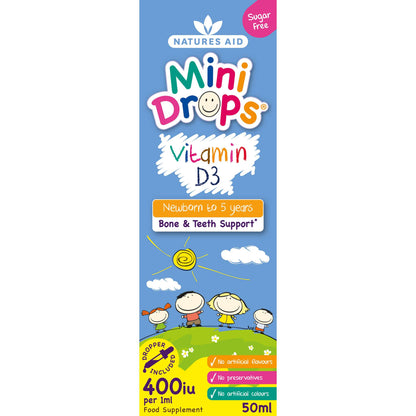 Natures Aid Mini Drops Vitamin D3 - 50ml