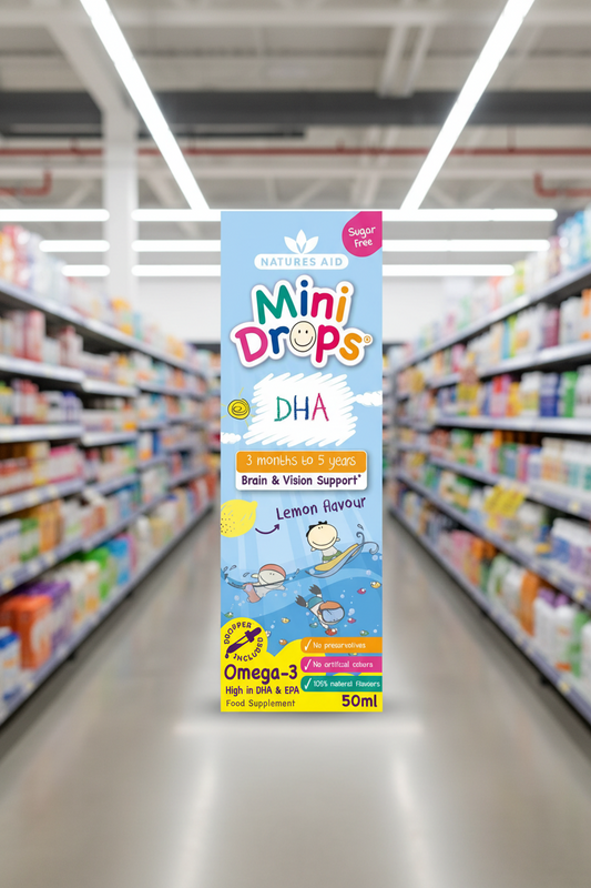 Natures Aid Mini Drops Omega-3 DHA - 50ml