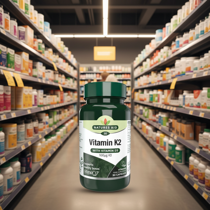 Natures Aid Vitamin K2 (MenaQ7) - 30caps