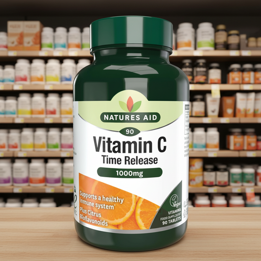 Natures Aid Vit C 1000mg TR - 90tabs