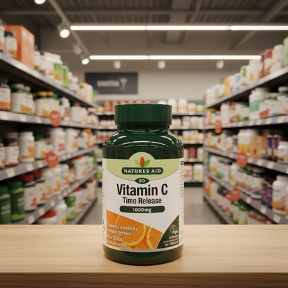 Natures Aid Vit C 1000mg TR - 90tabs