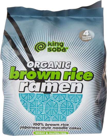 King Soba Organic Brown Rice Ramen Noodles - 280g