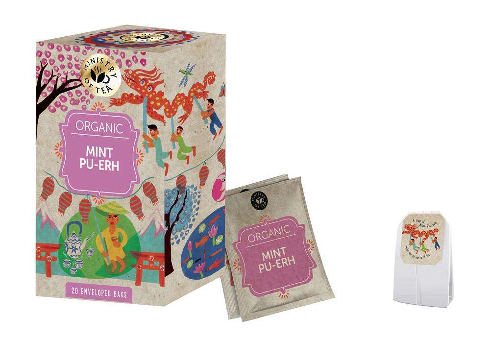 Ministry of Tea Organic Mint Pu Erh  - 20bags