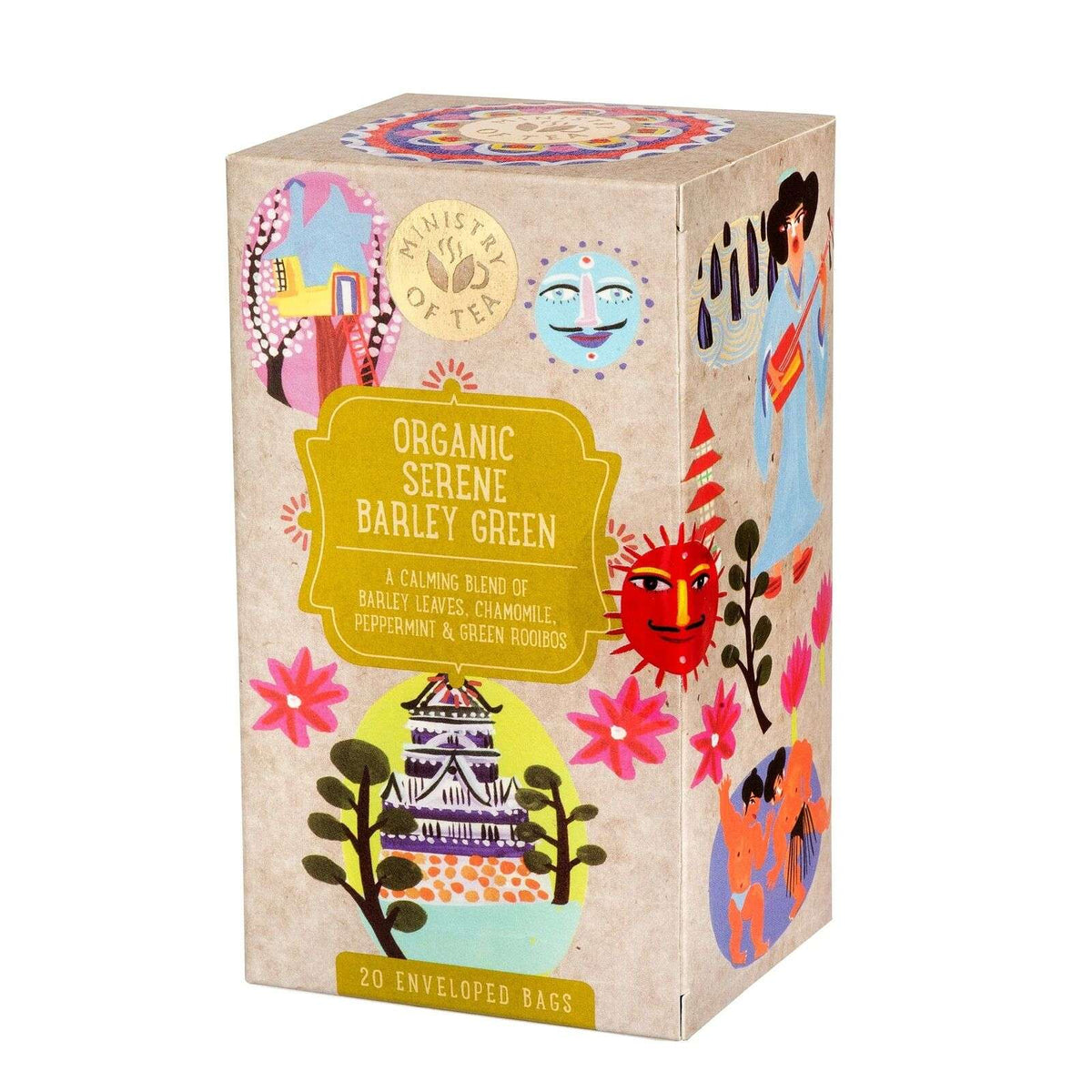 Ministry of Tea Organic Serene Barley Green  - 20bags